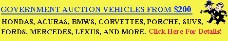 Government Seized Vehicles - Up To 95% Off!
